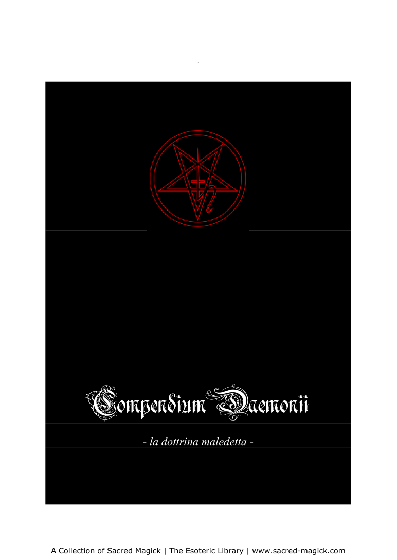 Compendium Daemonii Latin cover