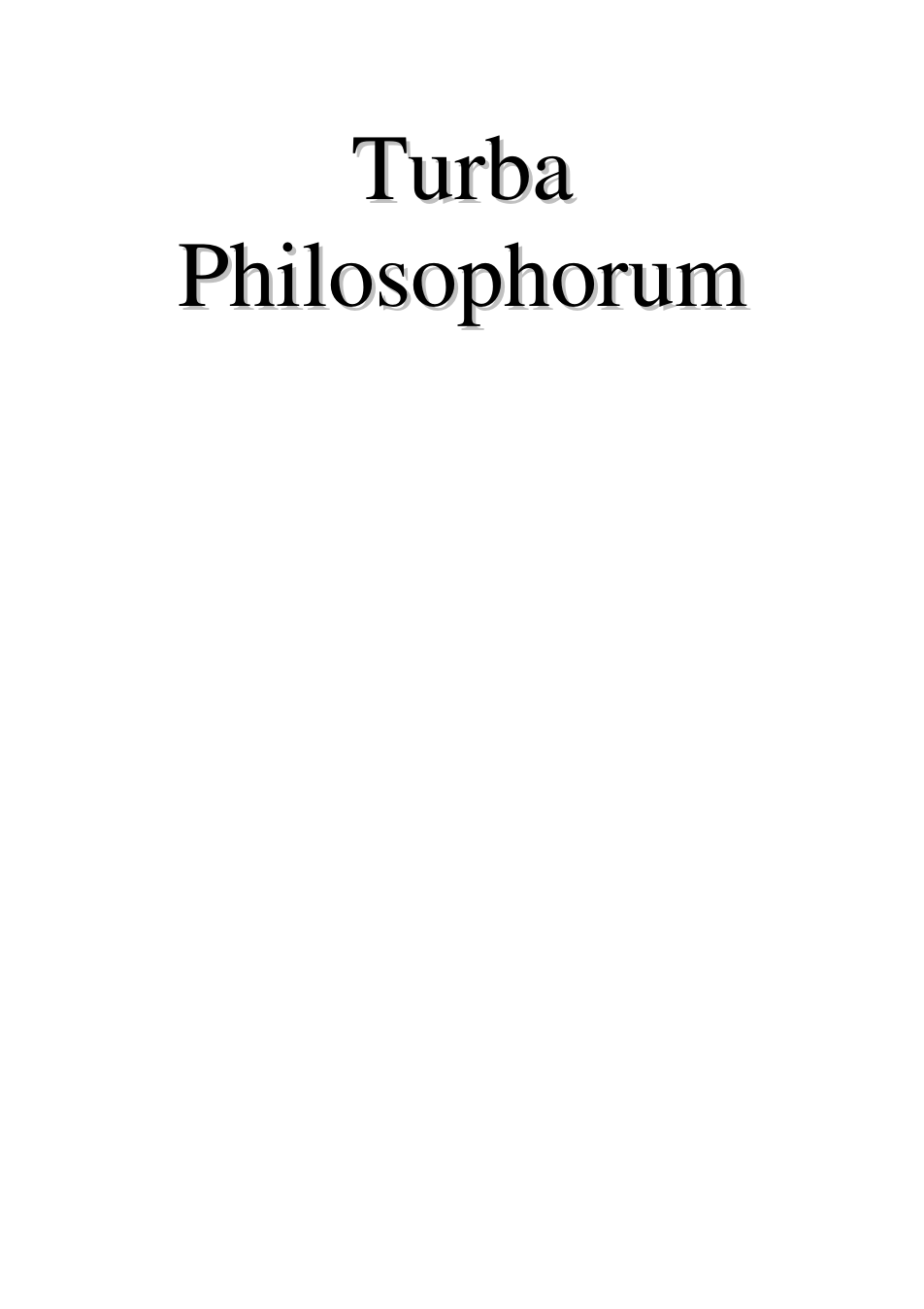 Turba Philosophorum Parts I & II cover