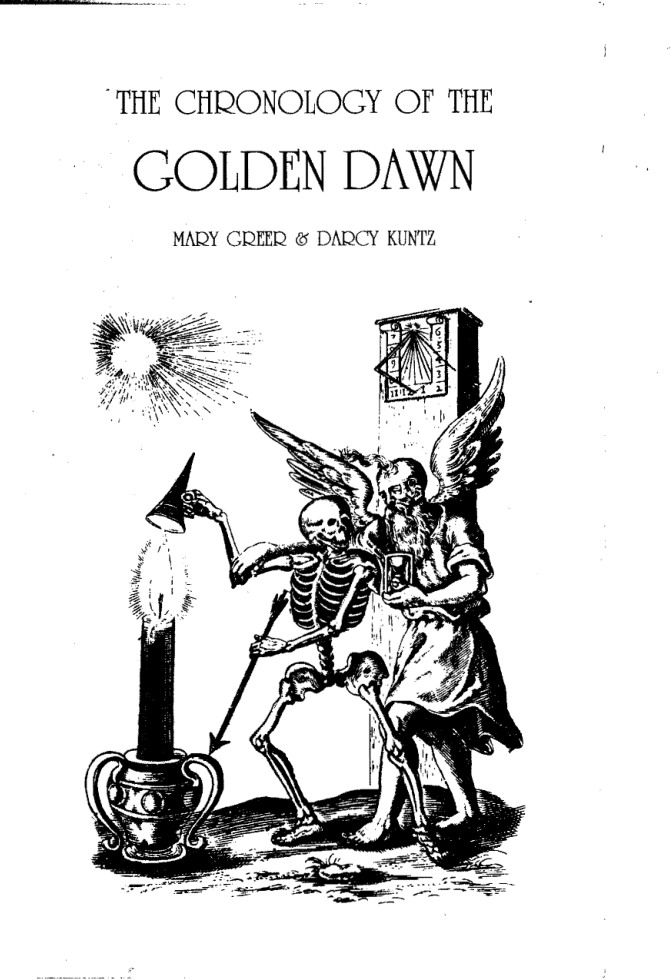 Darcy Kuntz - The Chronology of the Golden Dawn cover