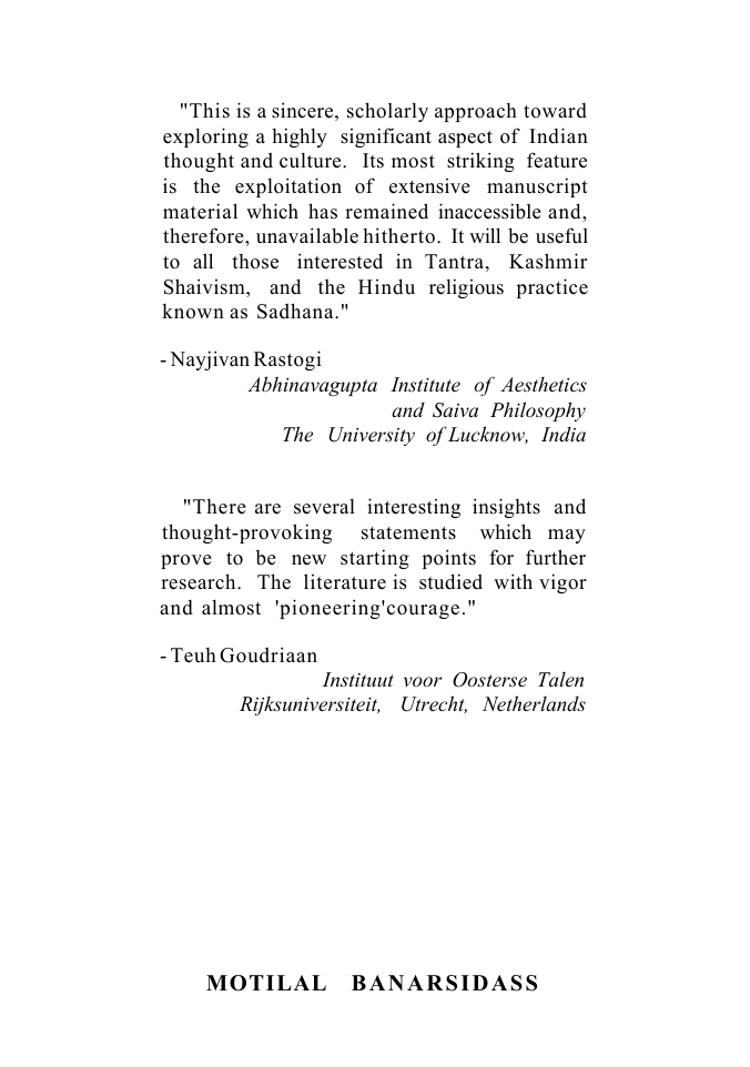 [Mark S. G. Dyczkowski] Canon of the Shaivagama an(BookFi.org) cover