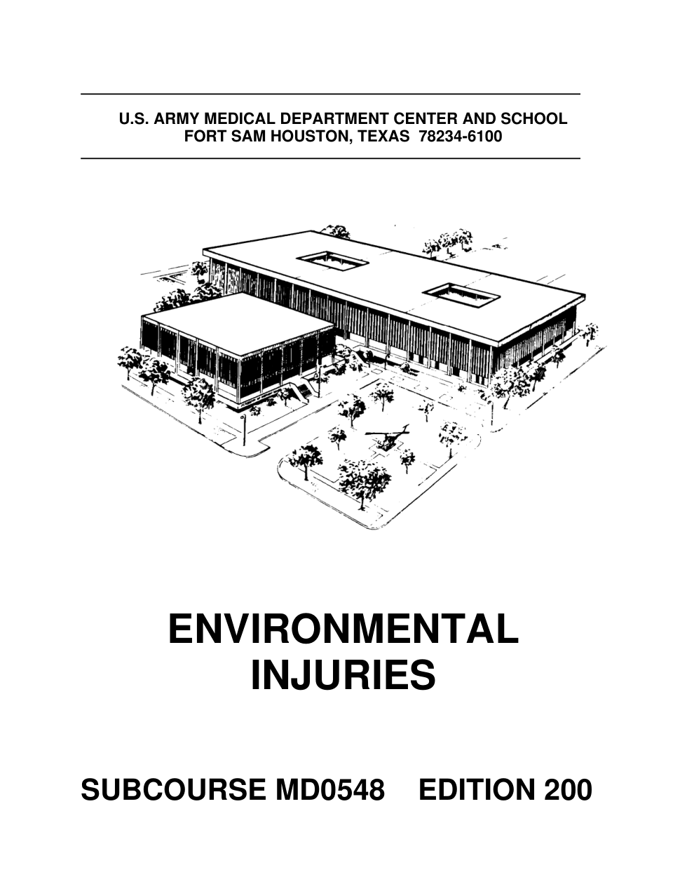ARMY Medical - Environmental Injuries 2006 92 pages cover