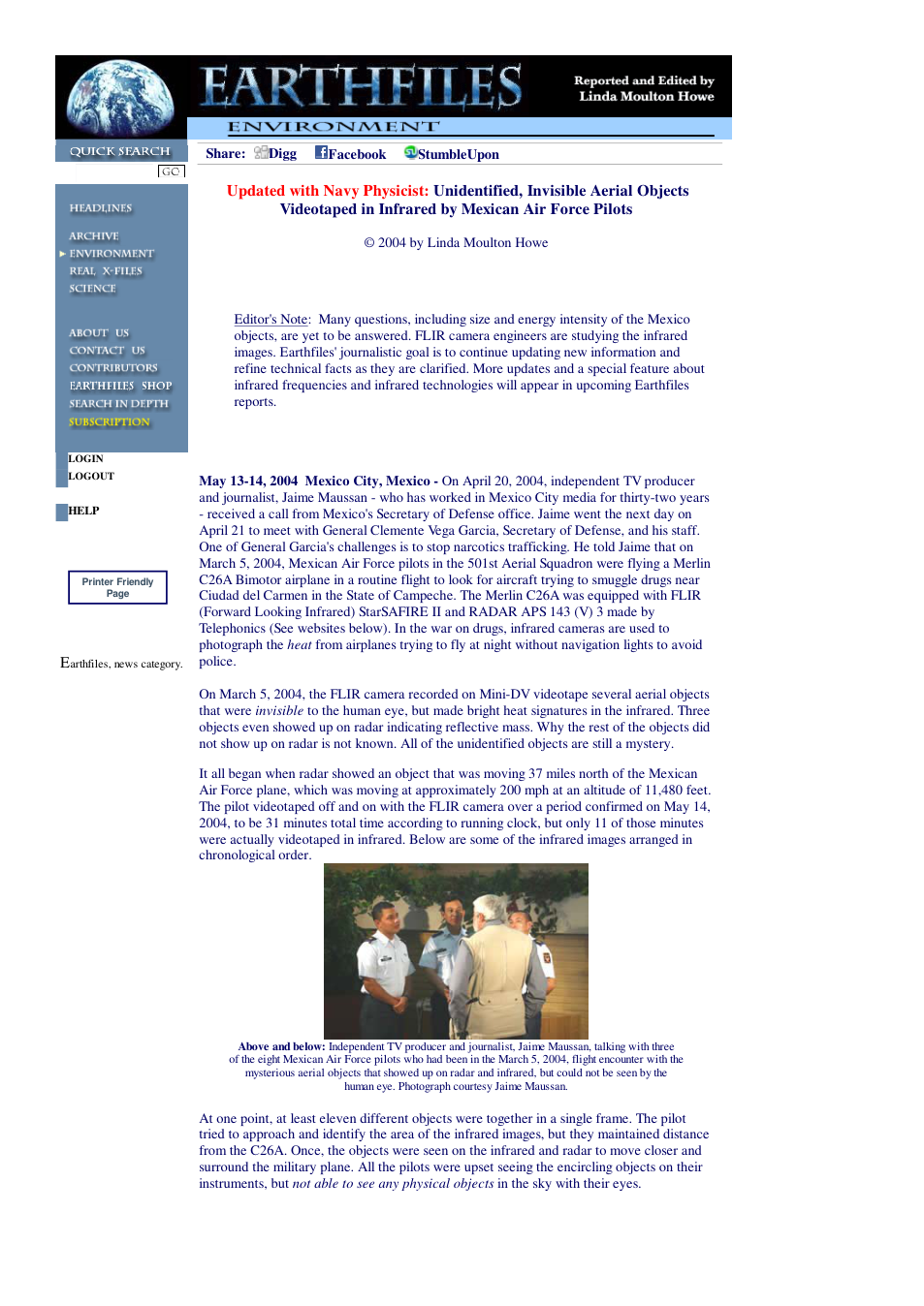 05 03 2004 Updated with Navy Physicist Unidentified, Invisible Aerial Objects Videotaped in Infrared by Mexican Air Force Pilots cover