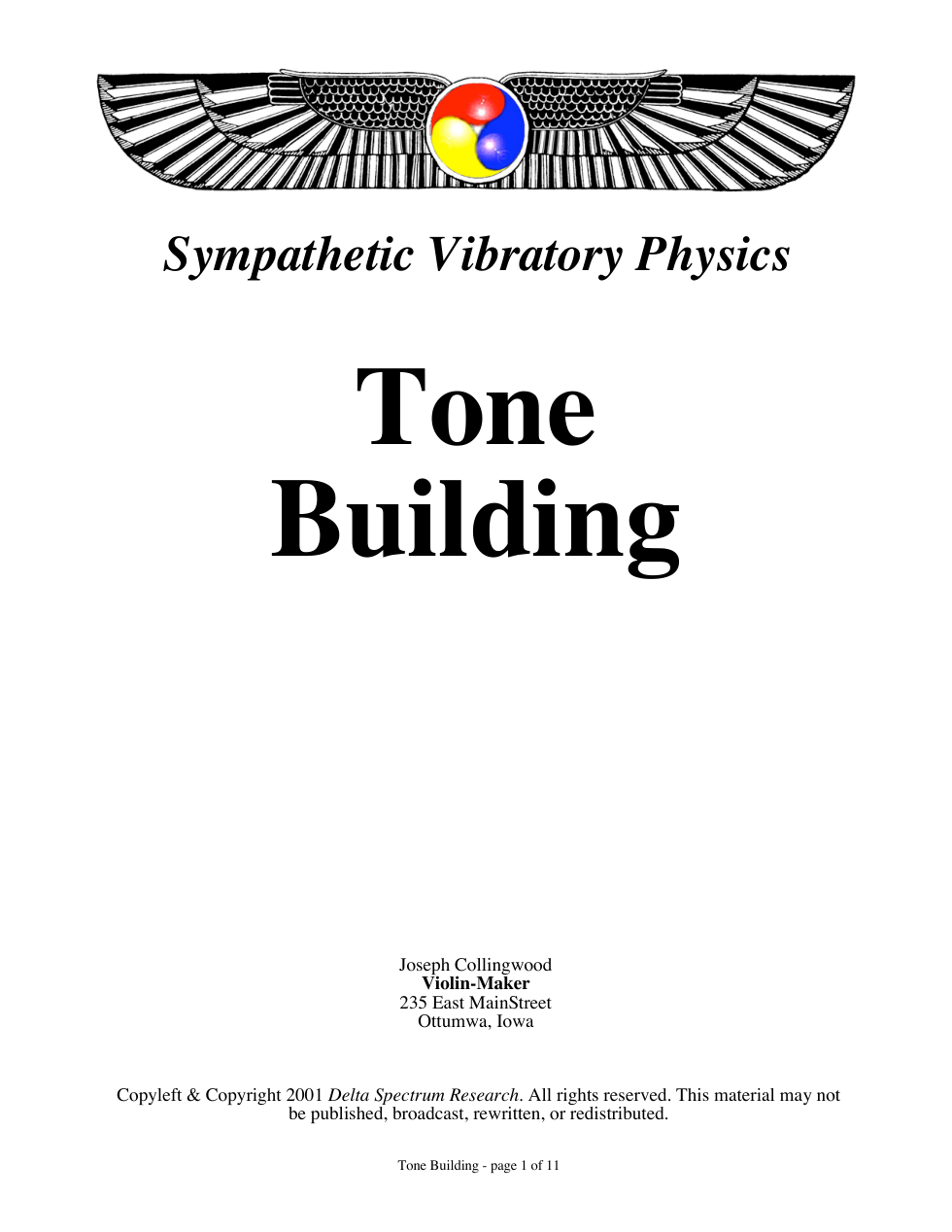 Tone Building cover