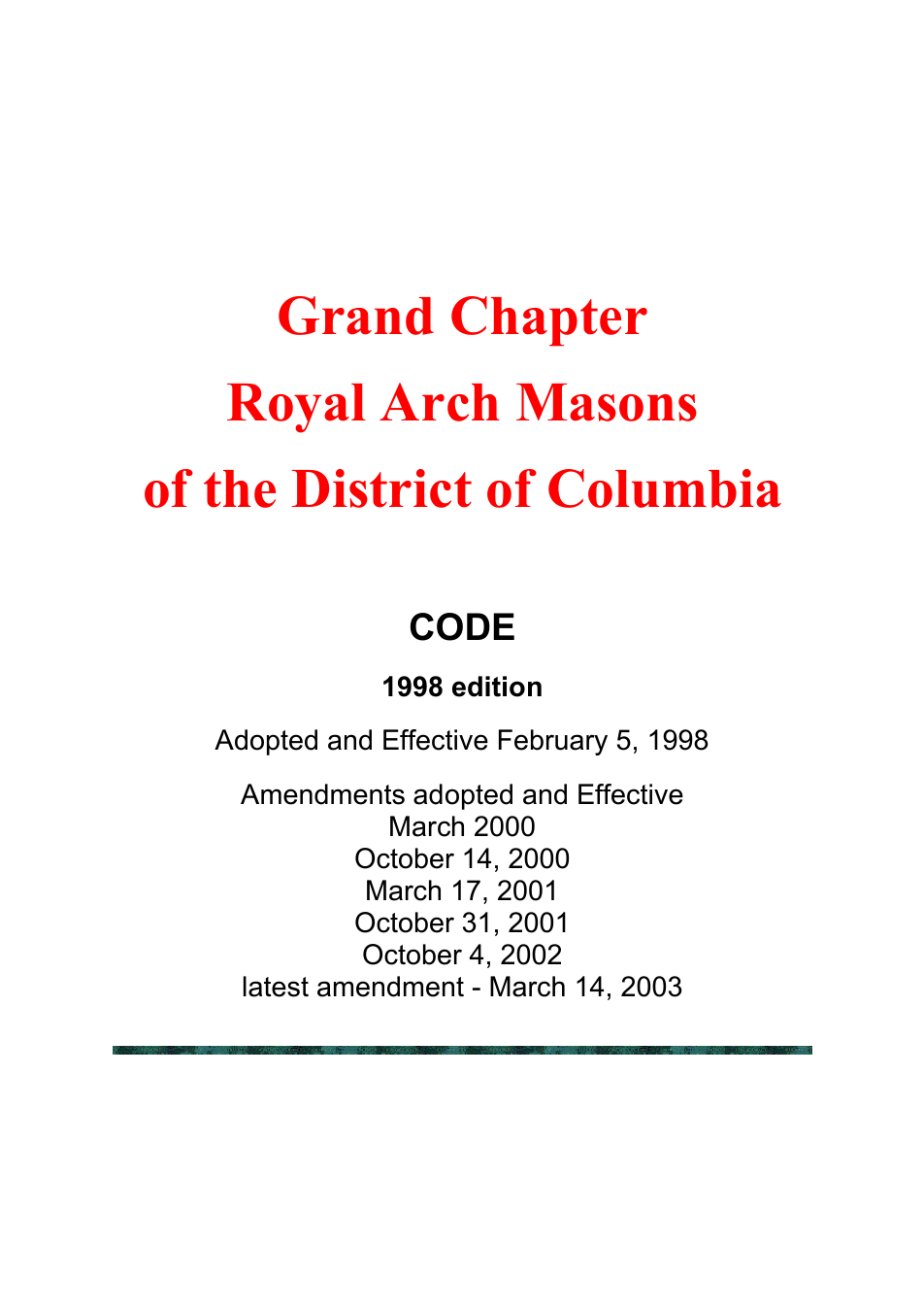 racode dc cover