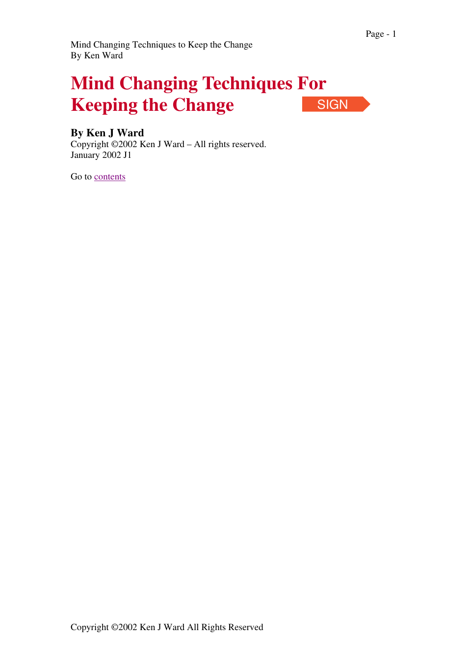 NLP - Mind Change Techniques cover