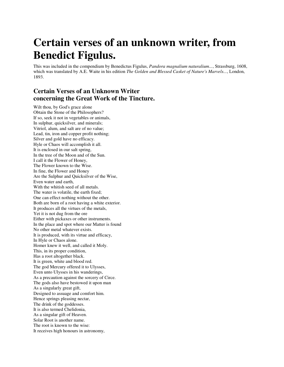 Certain Verses of an Unknown Writer cover