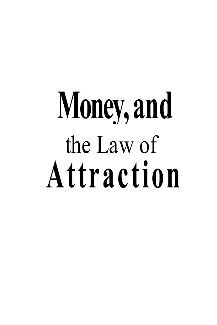 Money And The Law Of Attraction cover