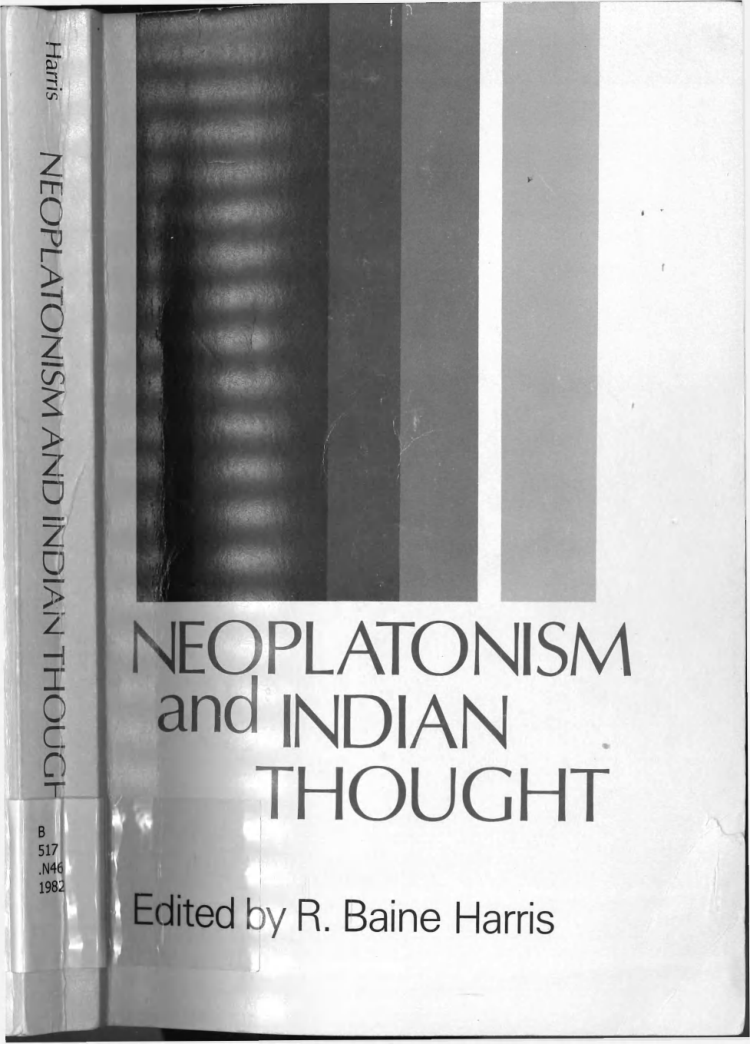 Neo Platonism and Indian Thought cover