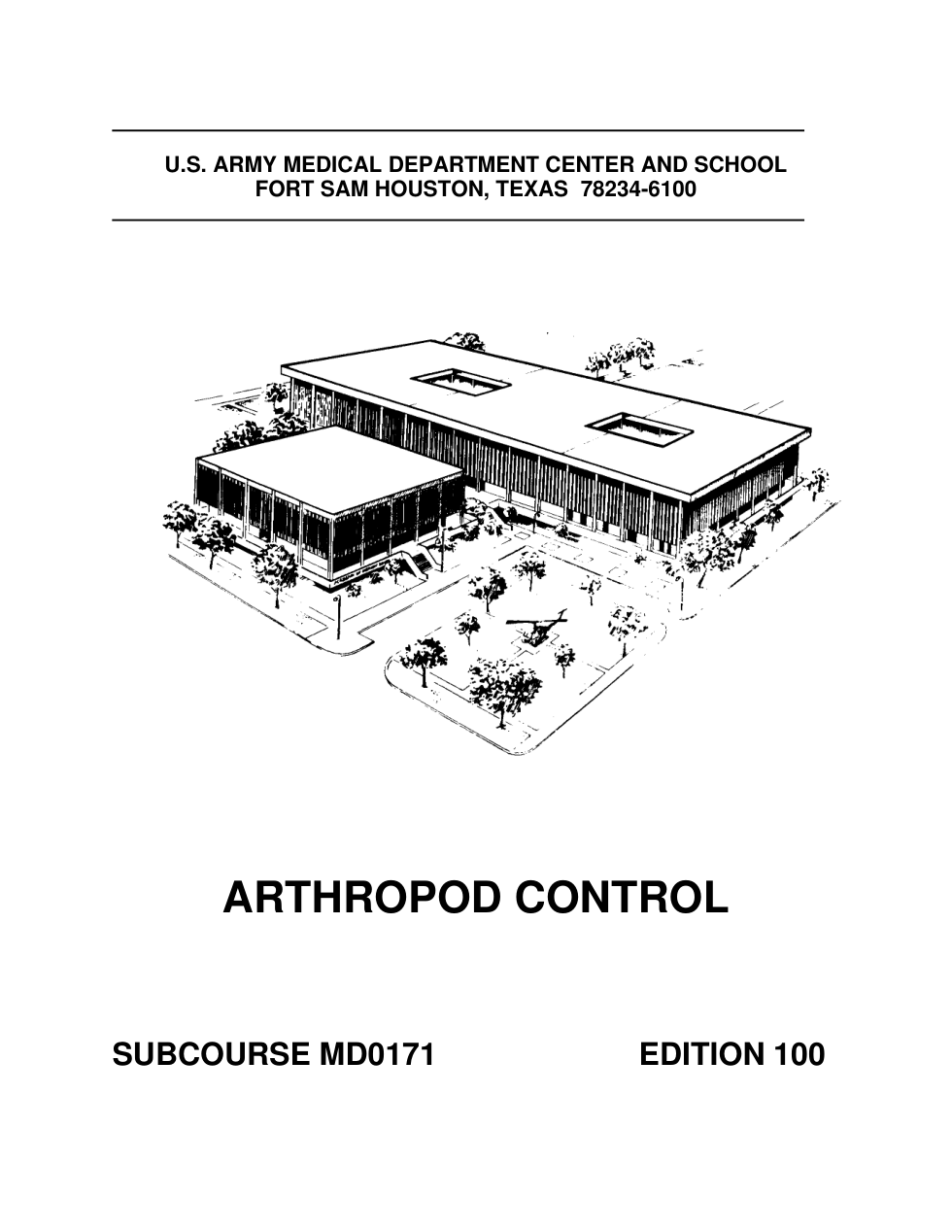 ARMY Medical - Arthropod Control 62 pages cover