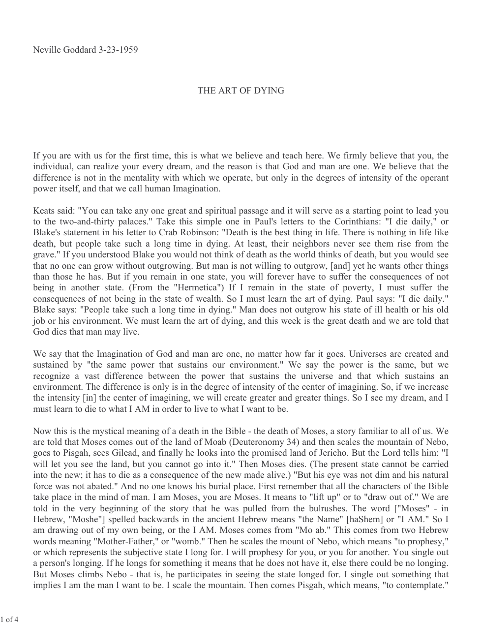 1959.03.23, The Art Of Dying cover