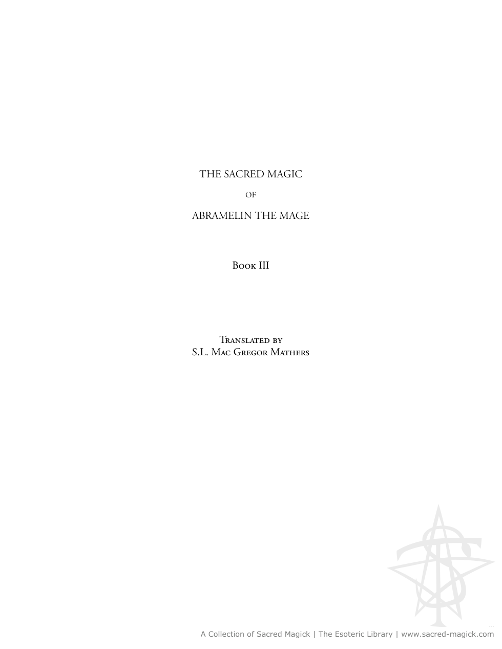 Abramelin the Mage 3 cover