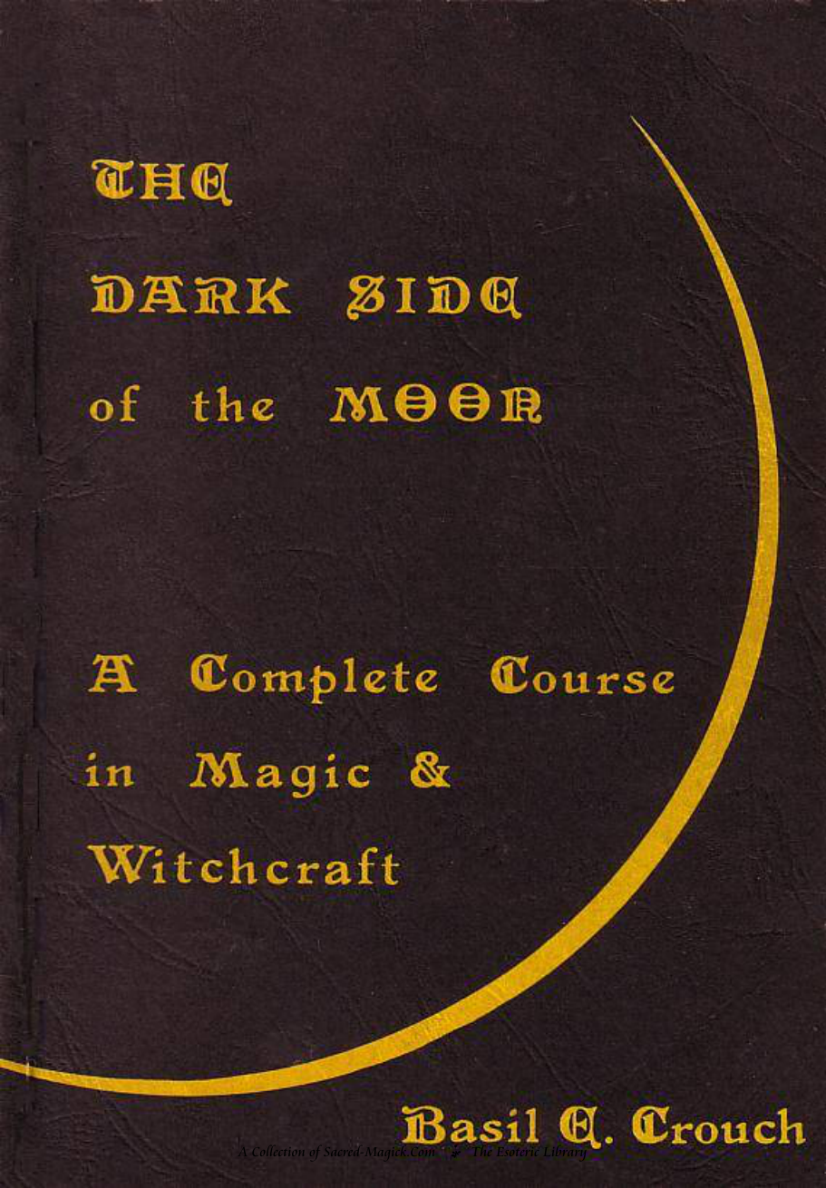 Crouch, Basil E - The Darkside of the Moon cover