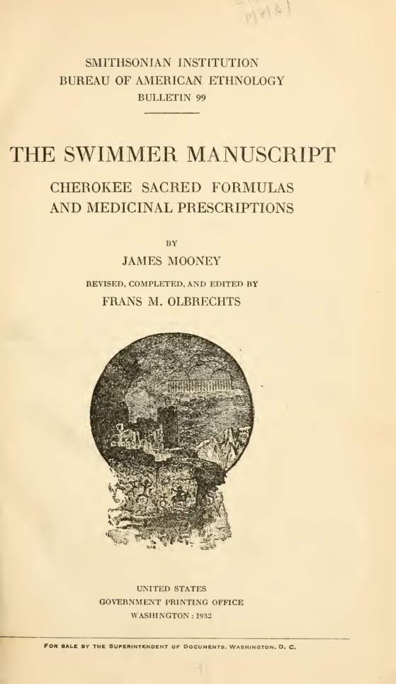 Cherokee Sacred Formulas - J Mooney cover