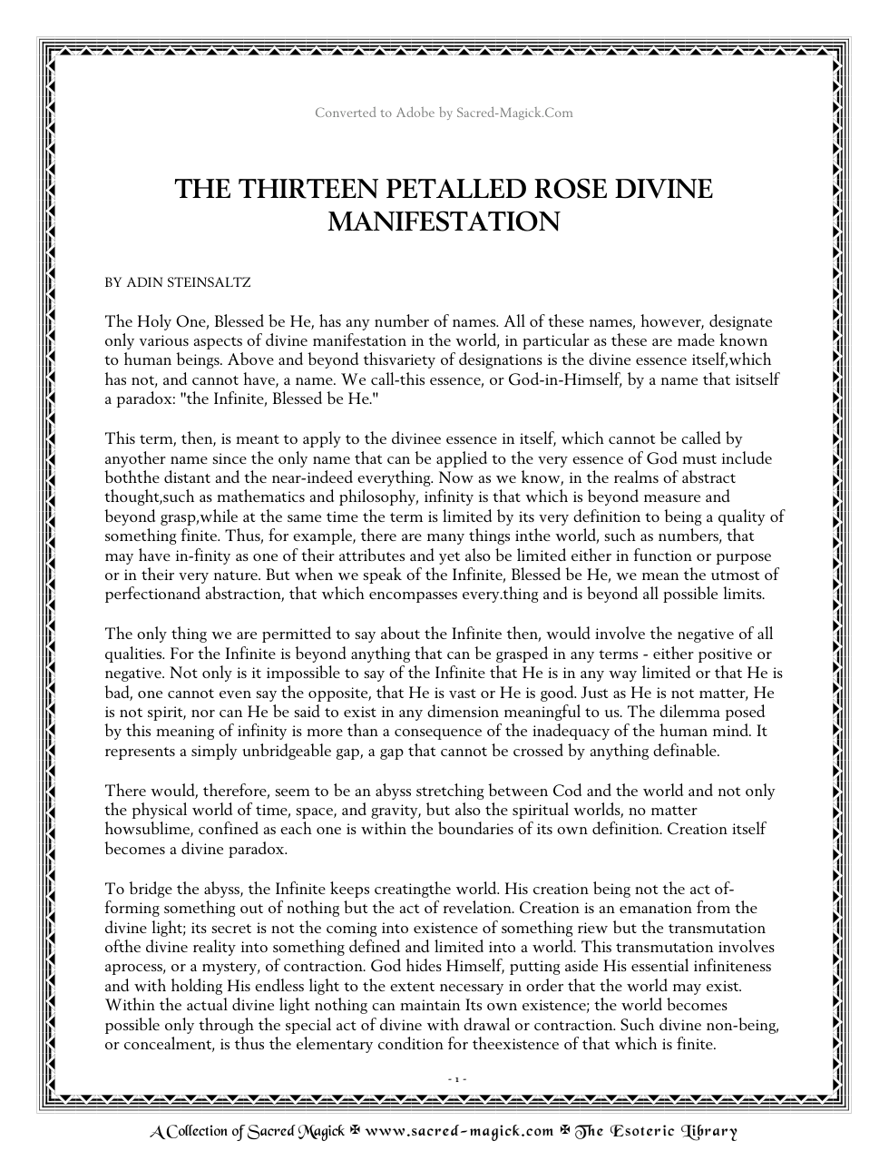 The Thirteen Petalled Rose Divine Manifestation cover