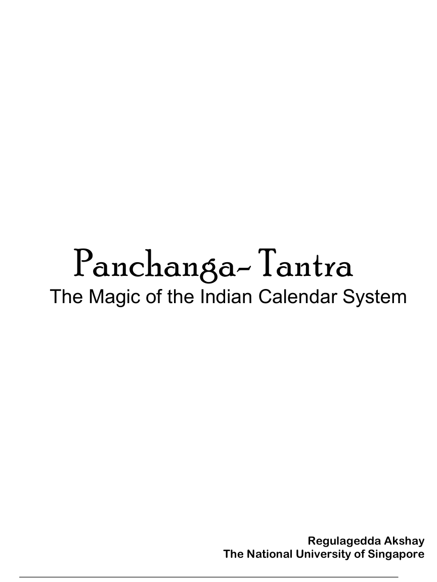 Akshay, Regulagedda - Panchanga - Tantra cover