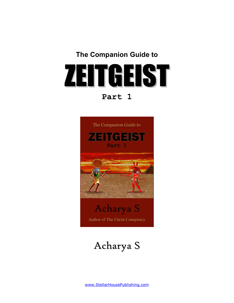 Zeitgeist Part 1 Companion Guide cover