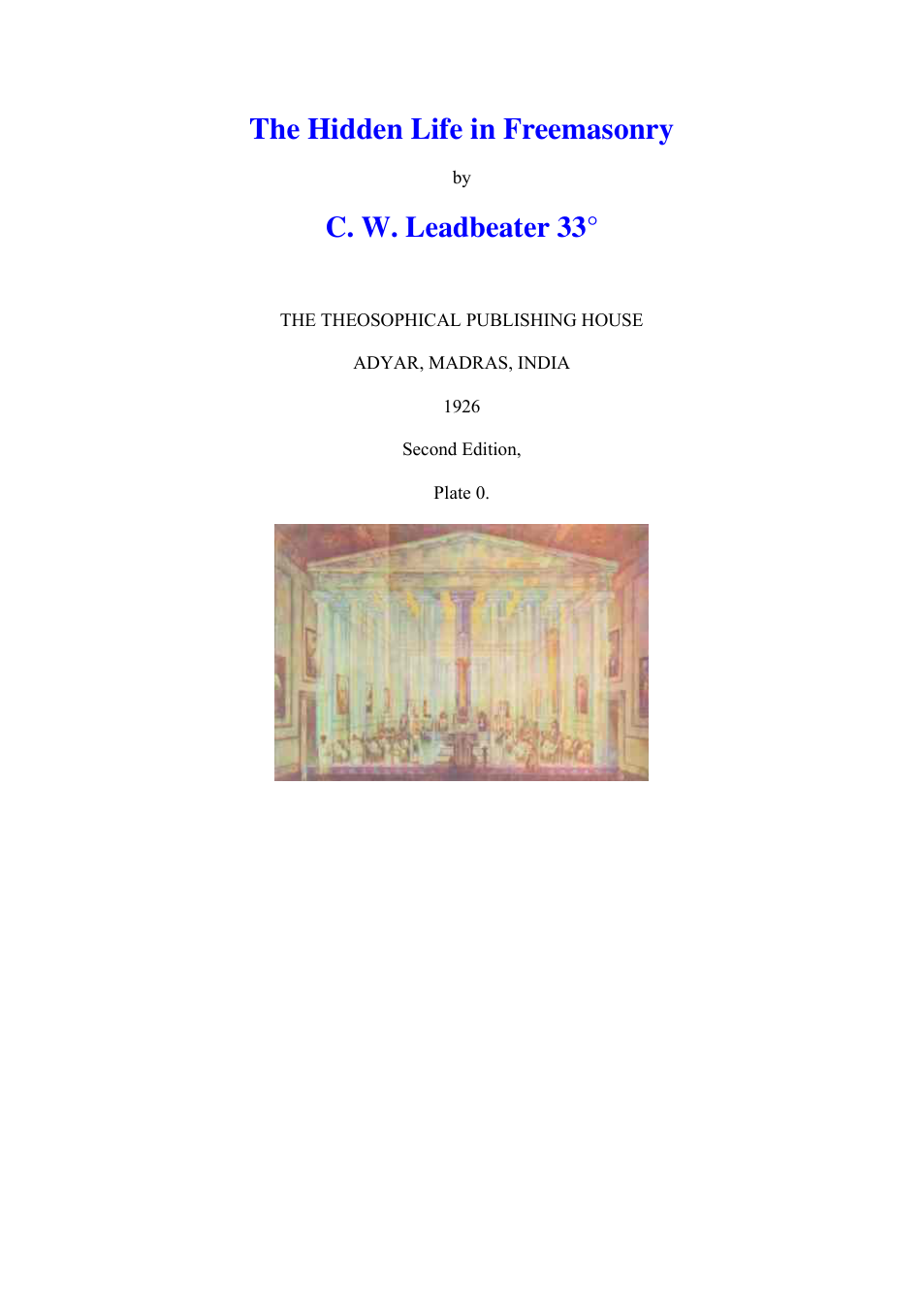 Hidden Life In Freemasonry cover