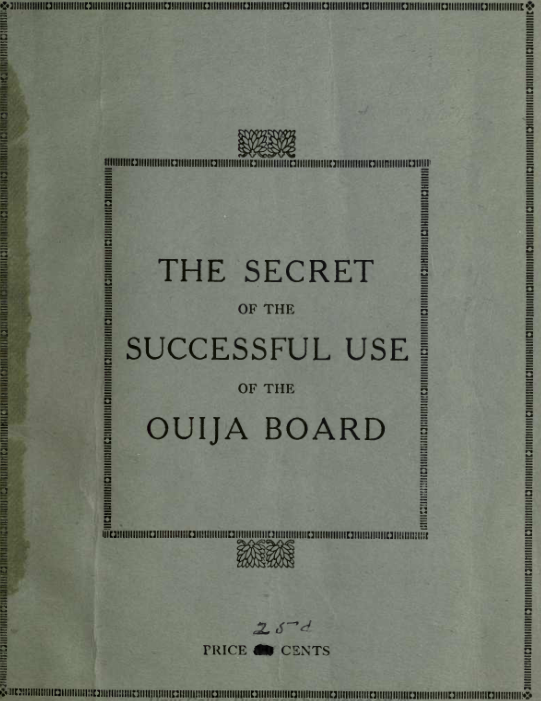 Succesful Use of the Ouija Board - N Walters cover