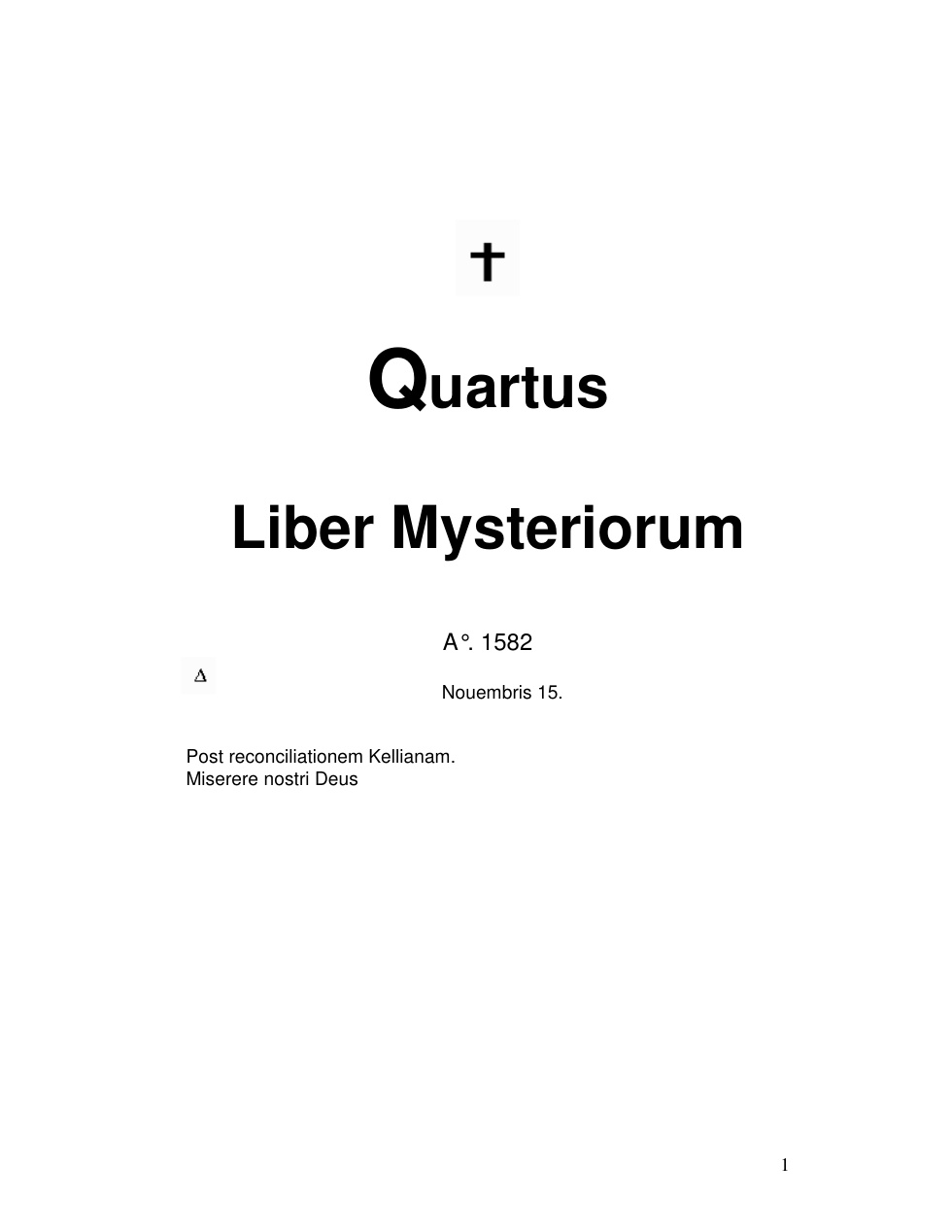 Liber Mysteriorum Quartus - J Dee cover