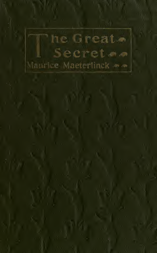 The Great Secret (1922) cover