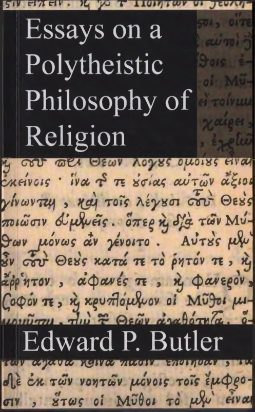 Edward Butler-Essays on a Polytheistic Philosophy of Religion-lulu.com (2014) cover