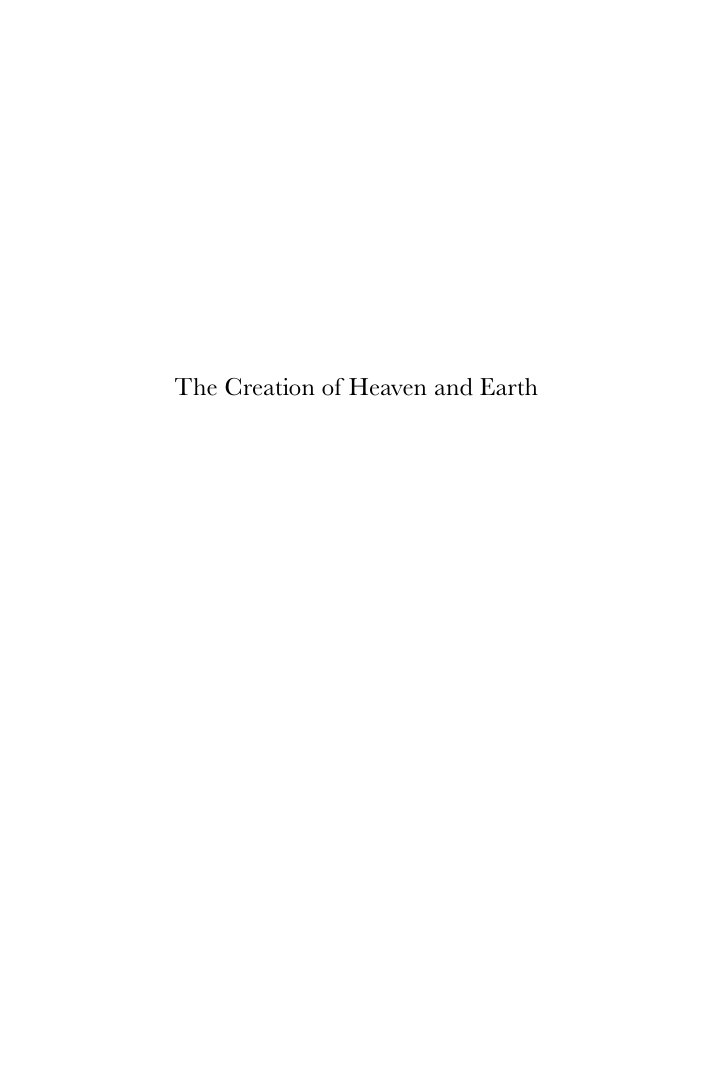Van Kooten - The Creation Of Heaven And Earth cover