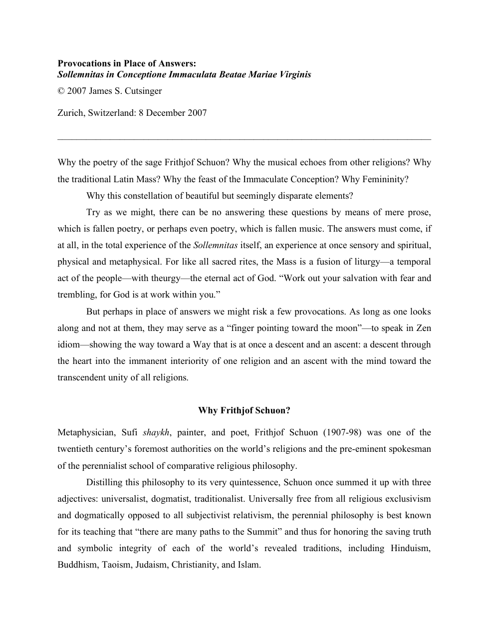 provocations in place of answers cover