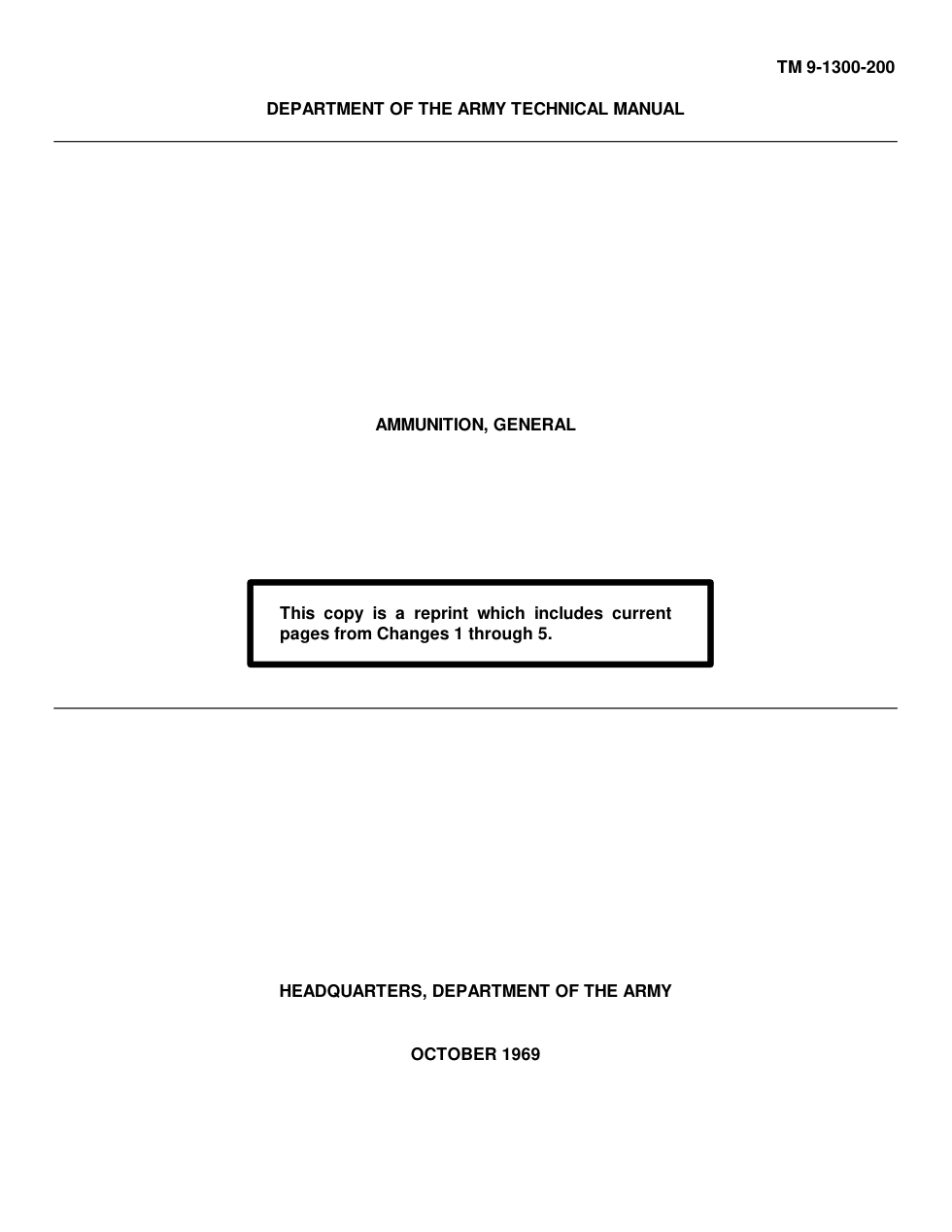 ARMY Ammunition, General 1993 243 pages cover