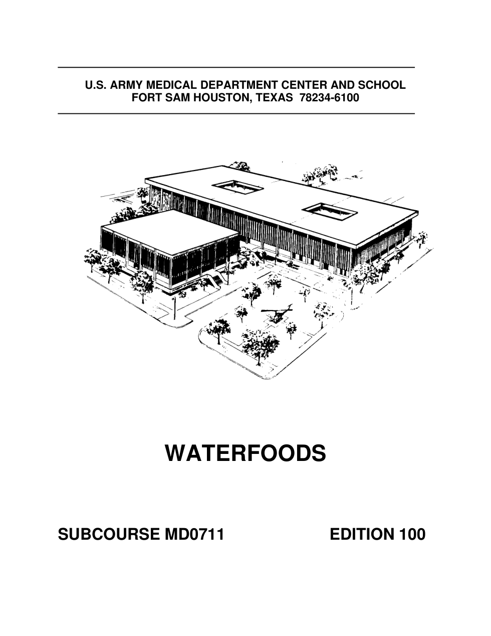 ARMY Waterfoods MD0711 Ed.100 82 pages cover