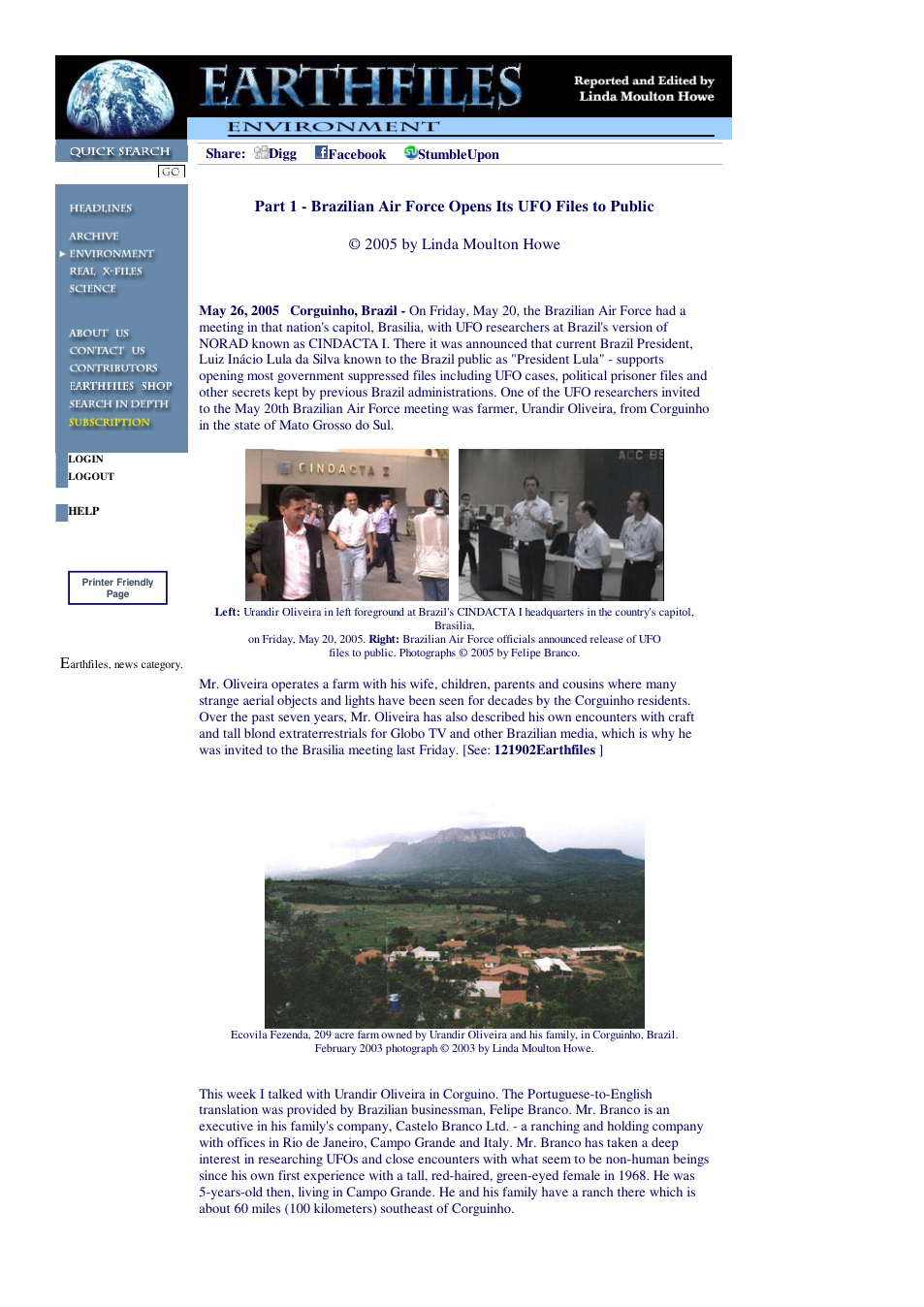 05 26 2005 Part 1 - Brazilian Air Force Opens Its UFO Files to Public cover