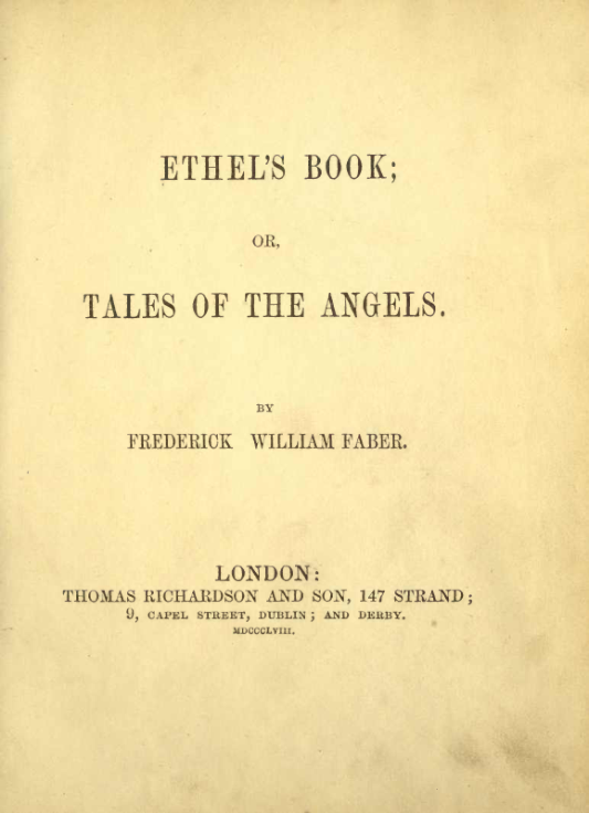 Ethels book -Tales of the angels cover