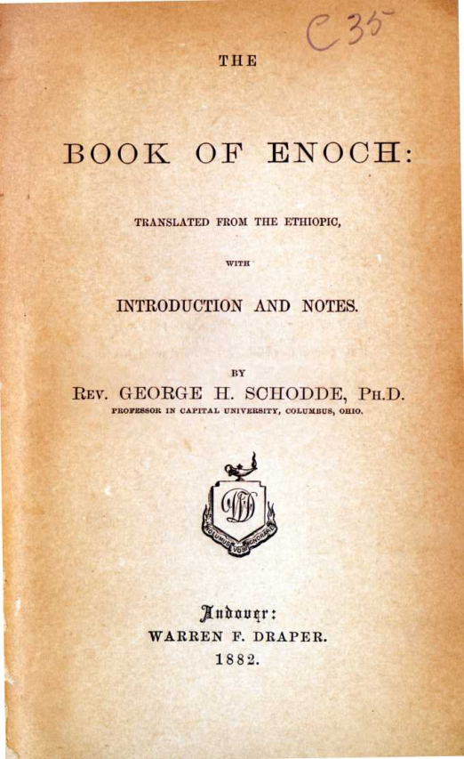 Book of Enoch pc schodde rgb cover