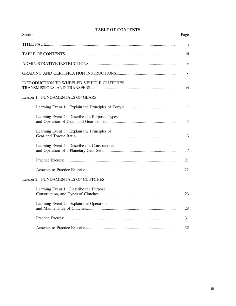 ARMY Mechanic-Wheel Veh. Clutches,Trans,Transfers 116 pages cover