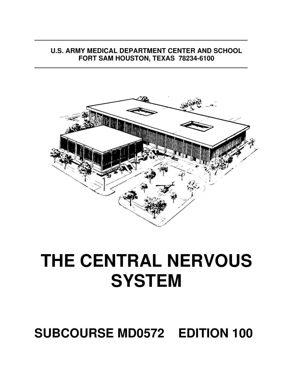 ARMY Medical - The Central Nervous System 123 pages cover
