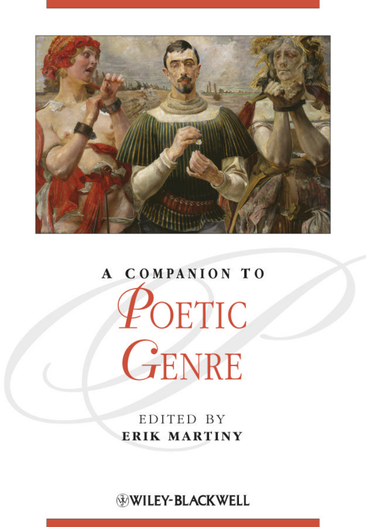 A Companion to Poetic Genre cover