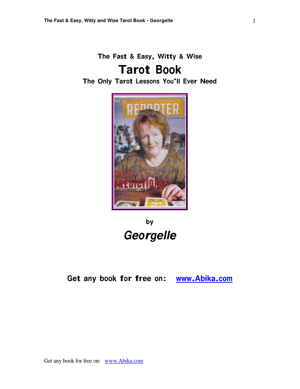 Tarot Book cover
