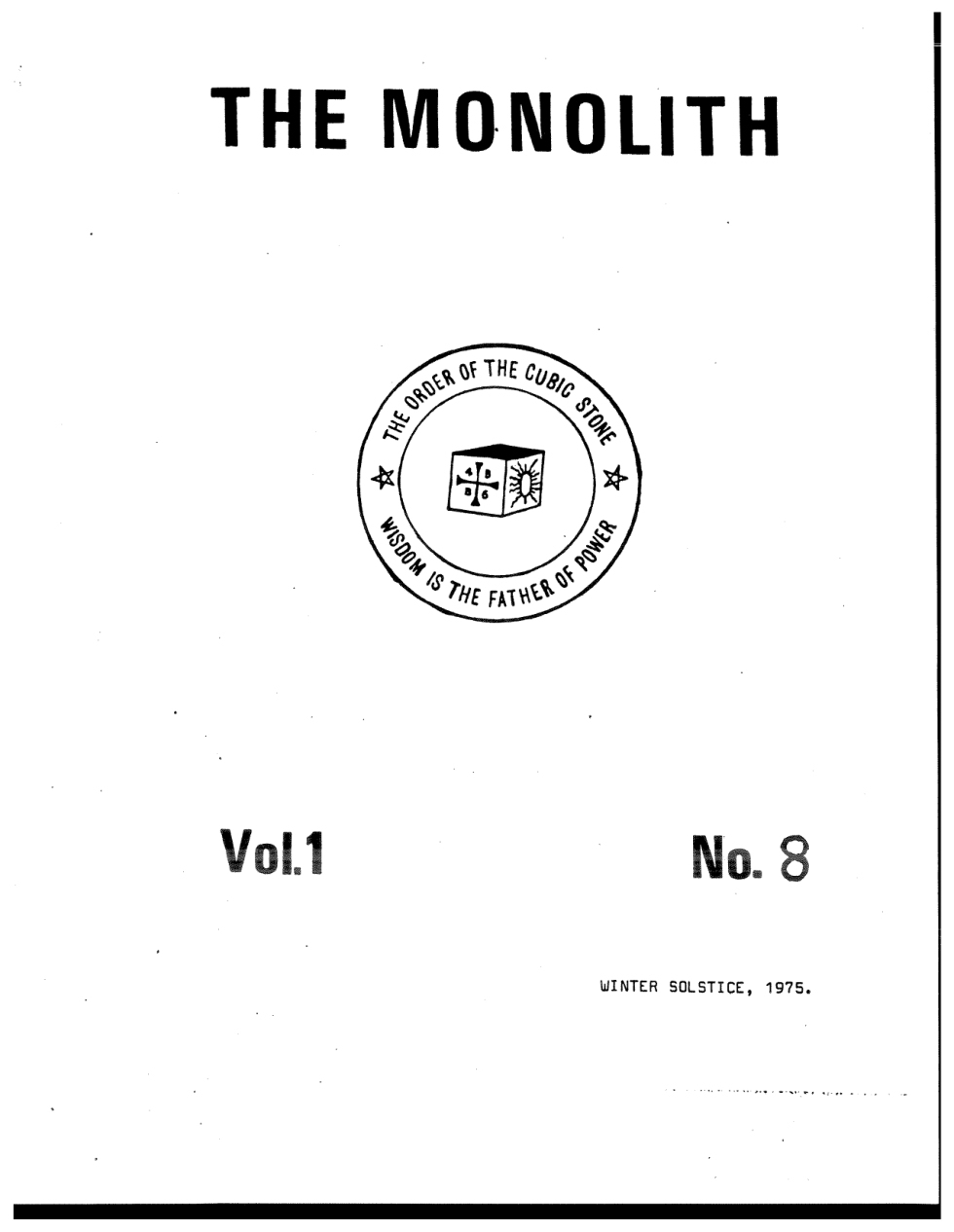 Monolith-vol1-no-08 cover