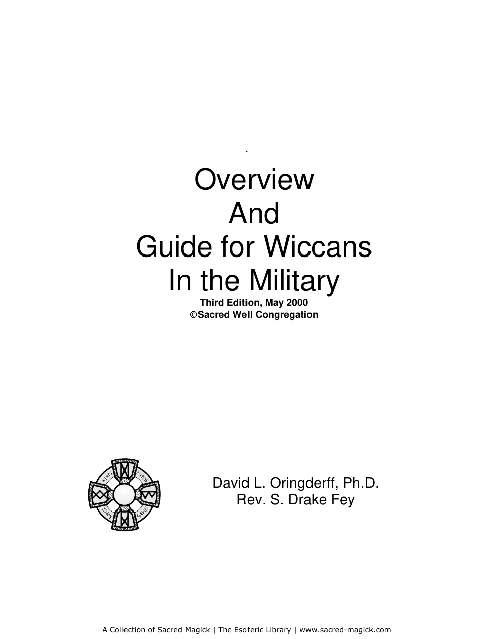 Overview and Guide for Wiccans in the Military cover