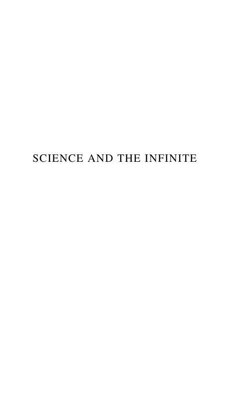 Science and the Infinite - S. T. Klein cover