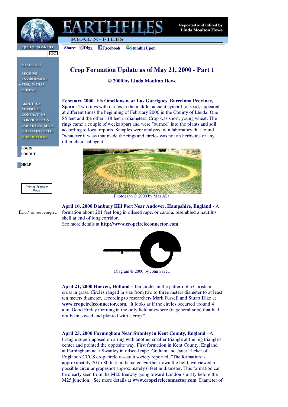 05 21 2000 Crop Formation Update as of May 21, 2000 - Part 1 cover