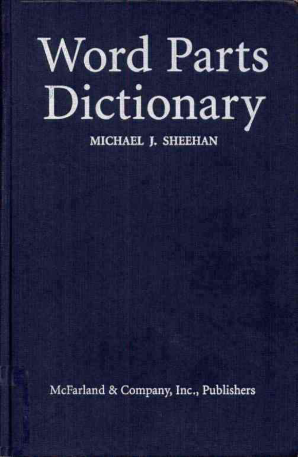 Word Parts Dictionary cover