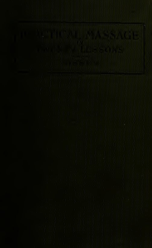 Practical Massage in Twenty Lessons - H Nissen (1905) cover