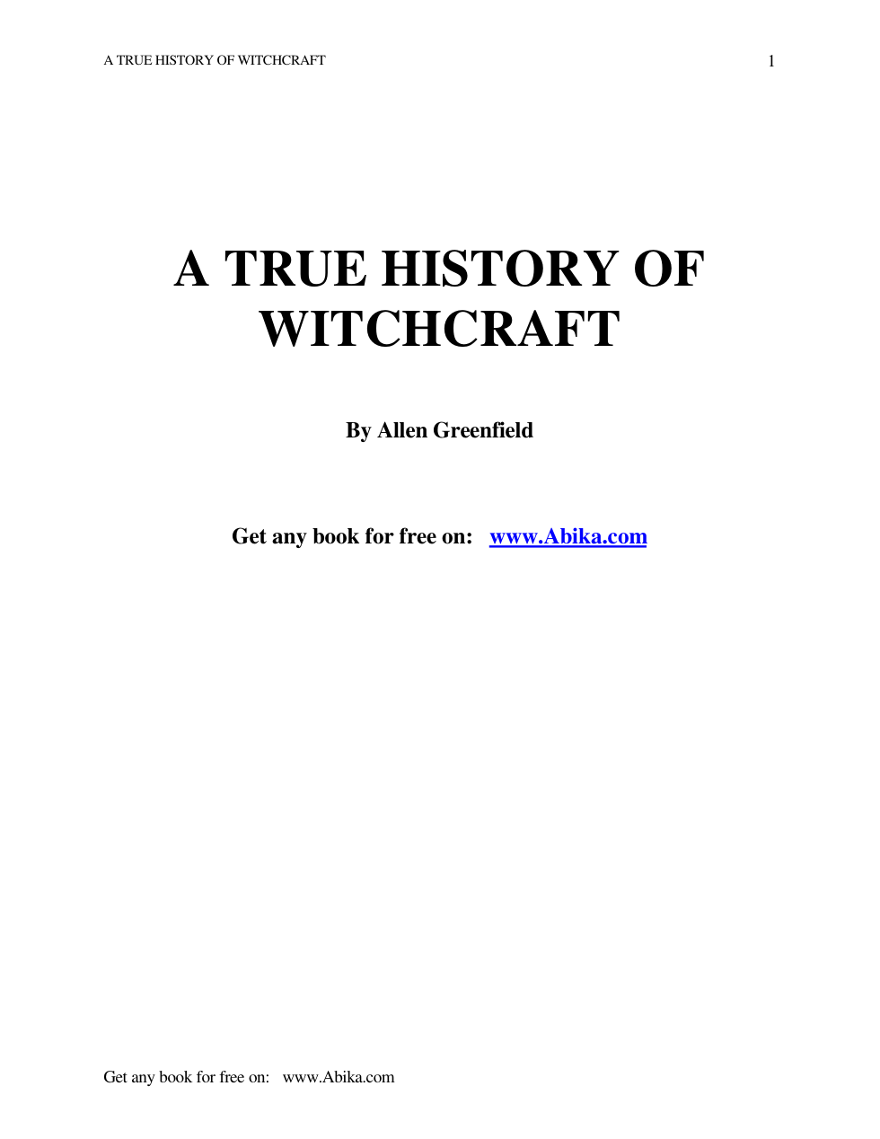 True History Of Witchcraft cover