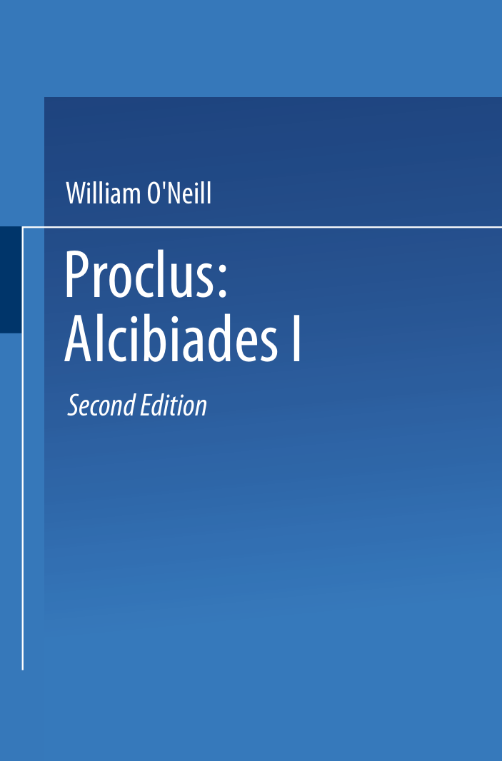 Proclus Alcibiades I [Second Edition] cover