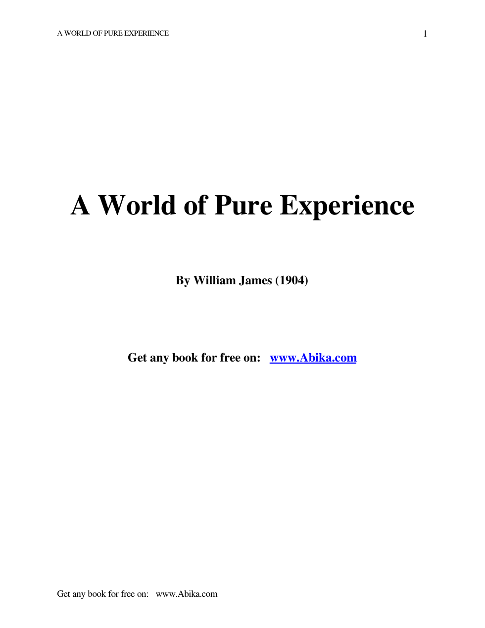 World Of Pure Experience cover