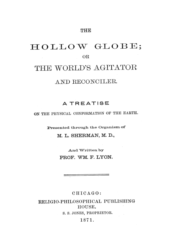 The Hollow Globe - W F Lyon cover