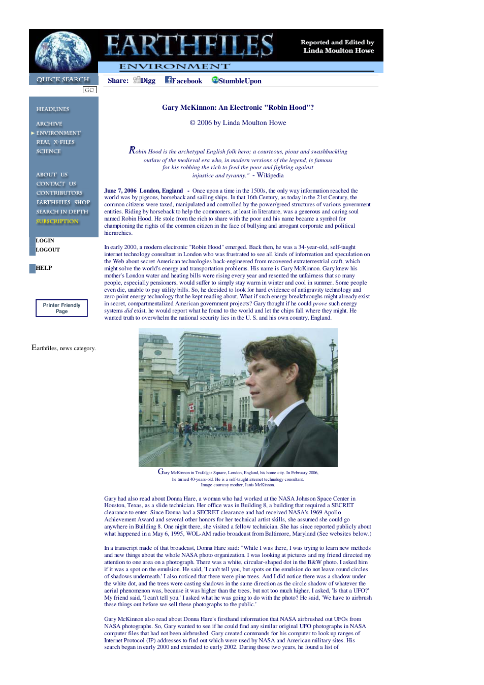 06 07 2006 Gary McKinnon An Electronic Robin Hood cover
