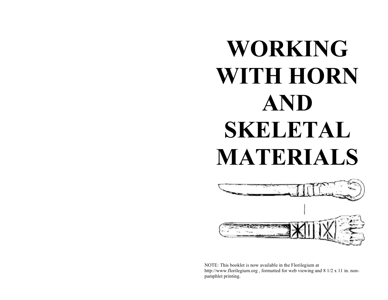 Working-Horn-pamphlet cover
