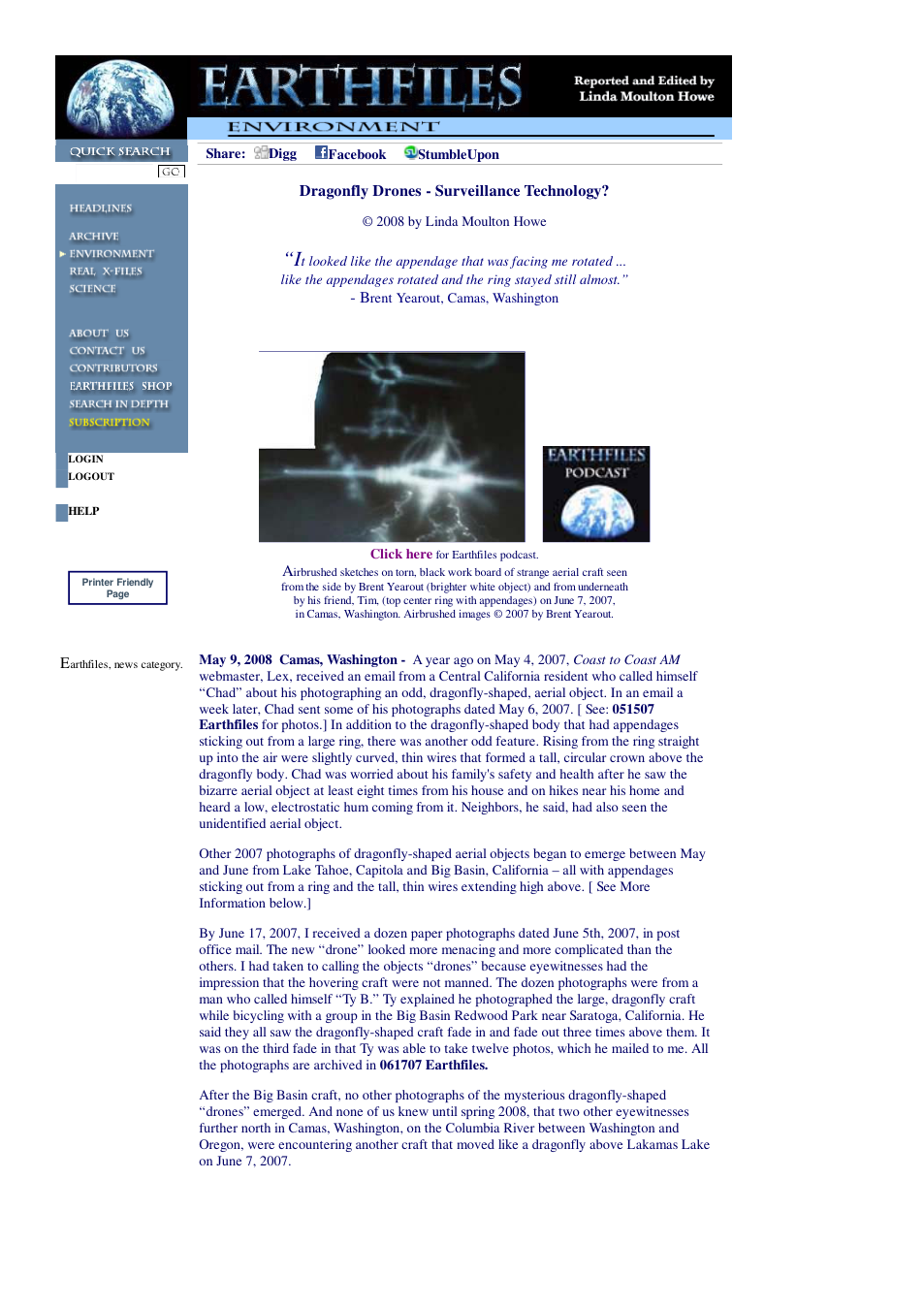 05 09 2008 Dragonfly Drones - Surveillance Technology cover