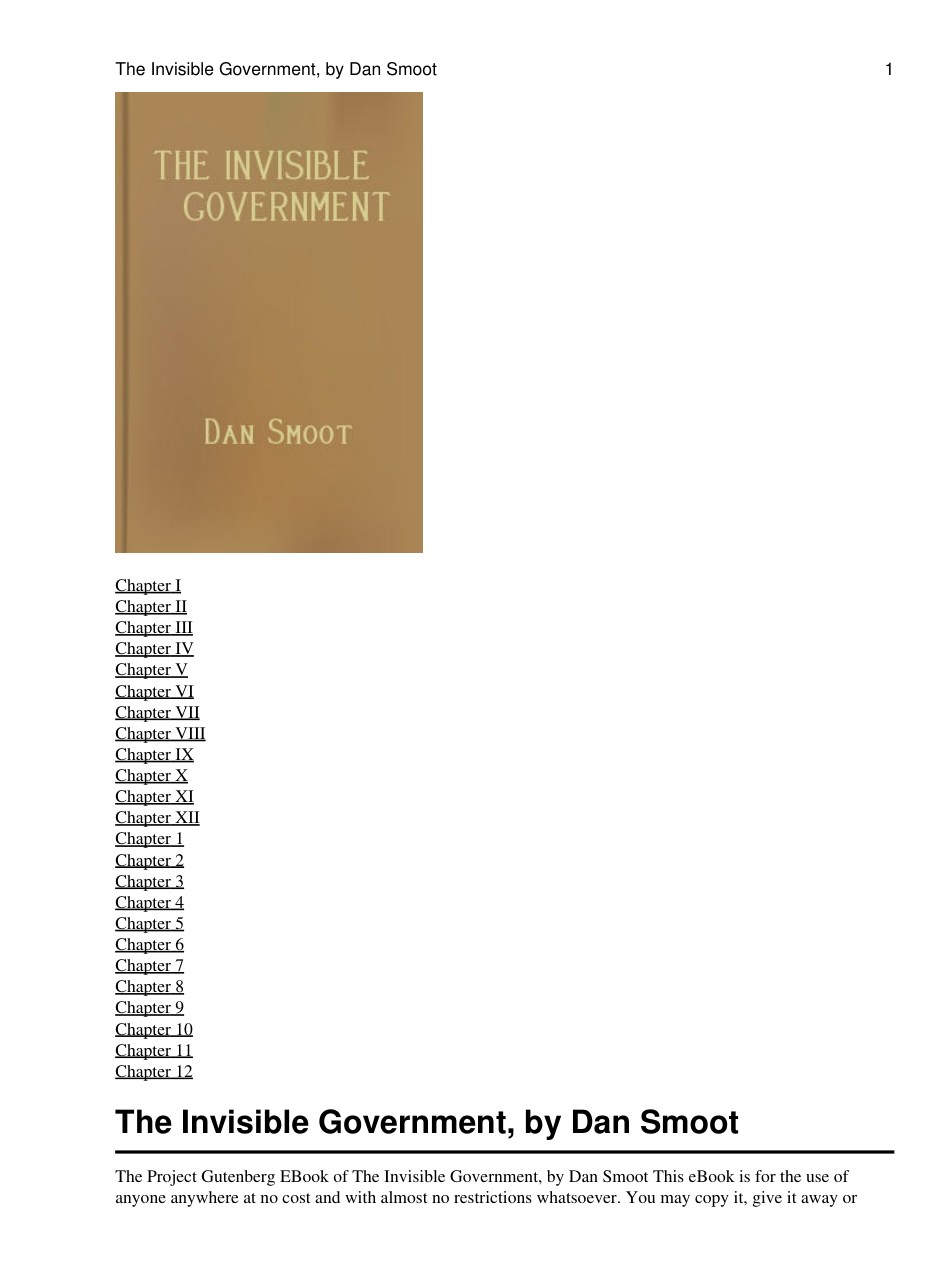 Invisible Government cover
